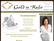 Tablet Screenshot of goldenrulejewelry.com